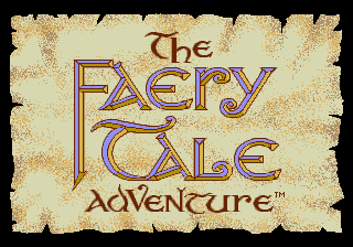 Faery Tale Adventure title screen for Sega Genesis